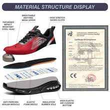 Lade das Bild in den Galerie-Viewer, TQGOLD®Herren Damen mit Stahlkappe Klassisch Sportlich Sicherheitsschuhe