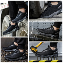 Lade das Bild in den Galerie-Viewer, TQGOLD®Herren Damen mit Stahlkappe Klassisch Leichtgewicht Sicherheitsschuhe