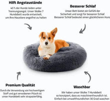 Lade das Bild in den Galerie-Viewer, TQGOLD Hundebett Wolke 7 Kuschelbett 70 cm beige gepolstert