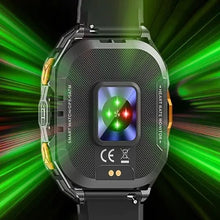 Lade das Bild in den Galerie-Viewer, TQGOLD Aegis X5 GPS‑Sportuhr, 170+ Trainingsmodi, 5ATM IP69K wasserdicht, schwarz