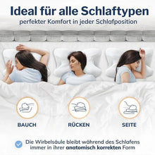 Lade das Bild in den Galerie-Viewer, TQGOLD Orthopädisches Kissen Memory Foam Nackenstützkissen schwarz