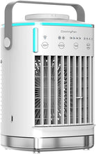 Lade das Bild in den Galerie-Viewer, TQGOLD Mobiler Luftkühler 5-in-1 700ml Timer LED Touch weiß