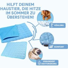 Lade das Bild in den Galerie-Viewer, TQGOLD Kühlmatte für Hunde 70x55 cm Größe L Baumwolle braun