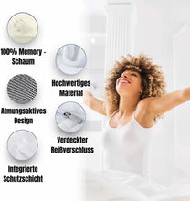 Lade das Bild in den Galerie-Viewer, TQGOLD CuroSleep Nackenkissen Memory Foam 2 Stück Schwarz