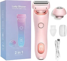Lade das Bild in den Galerie-Viewer, TQGOLD Glisse Pro Intimrasierer 2-in-1 für Frauen – Seidig glatte Haut