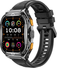 Lade das Bild in den Galerie-Viewer, TQGOLD Aegis X5 GPS‑Sportuhr, 170+ Trainingsmodi, 5ATM IP69K wasserdicht, schwarz