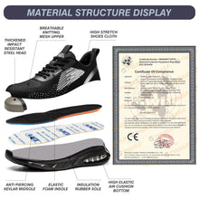 Lade das Bild in den Galerie-Viewer, TQGOLD®Herren Damen mit Stahlkappe Klassisch Sportlich Sicherheitsschuhe