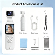 Lade das Bild in den Galerie-Viewer, High-definition handheld gimbal camera with AI face tracking, pocket action camera, vlog stabilization, travel shooting.
