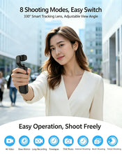 Lade das Bild in den Galerie-Viewer, High-definition handheld gimbal camera with AI face tracking, pocket action camera, vlog stabilization, travel shooting.
