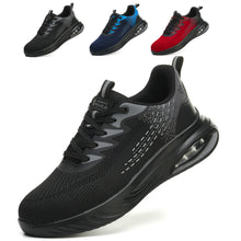 Lade das Bild in den Galerie-Viewer, TQGOLD Work Shoes Men Women Safety Shoes Lightweight Sporty Steel Cap Shoes Non-Slip Air Cushion Breathable Protective Shoes Industrial Shoes
