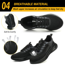 Lade das Bild in den Galerie-Viewer, TQGOLD Work Shoes Men Women Safety Shoes Lightweight Sporty Steel Cap Shoes Non-Slip Air Cushion Breathable Protective Shoes Industrial Shoes
