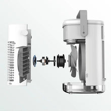 Lade das Bild in den Galerie-Viewer, TQGOLD Mobiler Luftkühler 5-in-1 700ml Timer LED Touch weiß
