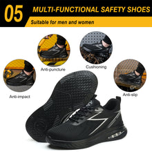 Lade das Bild in den Galerie-Viewer, TQGOLD Work Shoes Men Women Safety Shoes Lightweight Sporty Steel Cap Shoes Non-Slip Air Cushion Breathable Protective Shoes Industrial Shoes
