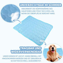 Lade das Bild in den Galerie-Viewer, TQGOLD Kühlmatte für Hunde 70x55 cm Größe L Baumwolle braun
