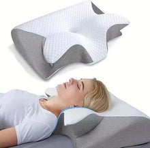 Lade das Bild in den Galerie-Viewer, TQGOLD CuroSleep Nackenkissen Memory Foam 2 Stück Schwarz
