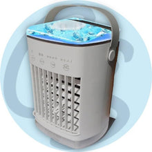 Lade das Bild in den Galerie-Viewer, TQGOLD Mobiler Luftkühler 5-in-1 700ml Timer LED Touch weiß
