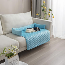 Lade das Bild in den Galerie-Viewer, TQGOLD Hundekühlmatte S 75x120cm blau Polyester kühlend
