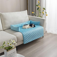 TQGOLD Hundekühlmatte S 75x120cm blau Polyester kühlend