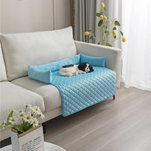 Lade das Bild in den Galerie-Viewer, TQGOLD Hundekühlmatte S 75x120cm blau Polyester kühlend
