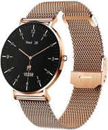 TQGOLD LunaPro Smartwatch Damen Roségold 6.8mm Bluetooth Anruf