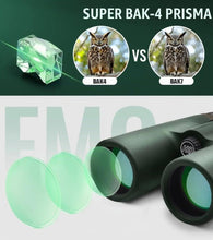 Lade das Bild in den Galerie-Viewer, TQGOLD 12x42 Binoculars – FMC Coated Optics, Birdwatching, Green
