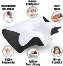 Lade das Bild in den Galerie-Viewer, TQGOLD CuroSleep Nackenkissen Memory Foam 2 Stück Schwarz
