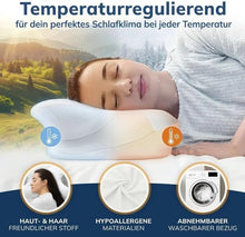 Lade das Bild in den Galerie-Viewer, TQGOLD Orthopädisches Kissen Memory Foam Nackenstützkissen schwarz
