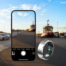 Lade das Bild in den Galerie-Viewer, TQGOLD Smart Ring Herzfrequenz Schlaf Tracker 5ATM wasserdicht
