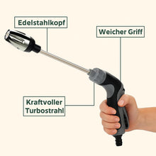 Lade das Bild in den Galerie-Viewer, TQGOLD AquaJet Hochdruck‑Reinigungsdüse, Edelstahlkopf, Universalanschluss für Gartenschlauch
