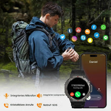 Lade das Bild in den Galerie-Viewer, TQGOLD Aegis XS GPS Sportuhr Rot Dualband Bluetooth Anrufe
