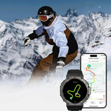 Lade das Bild in den Galerie-Viewer, TQGOLD Aegis XS GPS Sportuhr Rot Dualband Bluetooth Anrufe
