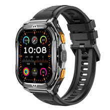 Lade das Bild in den Galerie-Viewer, TQGOLD Aegis X5 GPS‑Sportuhr, 170+ Trainingsmodi, 5ATM IP69K wasserdicht, schwarz

